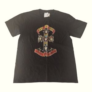 Guns N Roses Graphic Print Black T-shirt Size Medium